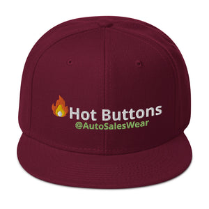 Hot Buttons Auto Sales Wear Snapback Hat