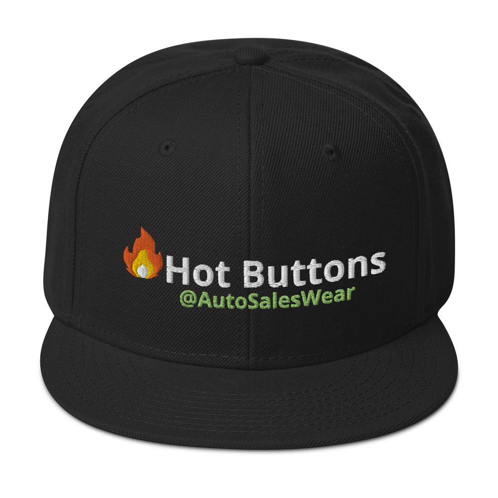 Hot Buttons Auto Sales Wear Snapback Hat